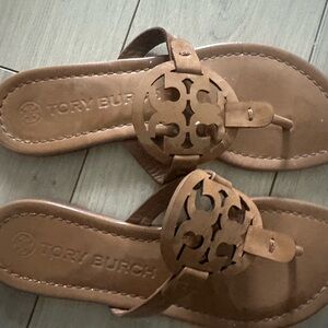 Tory Burch Brown Cutout Sandals